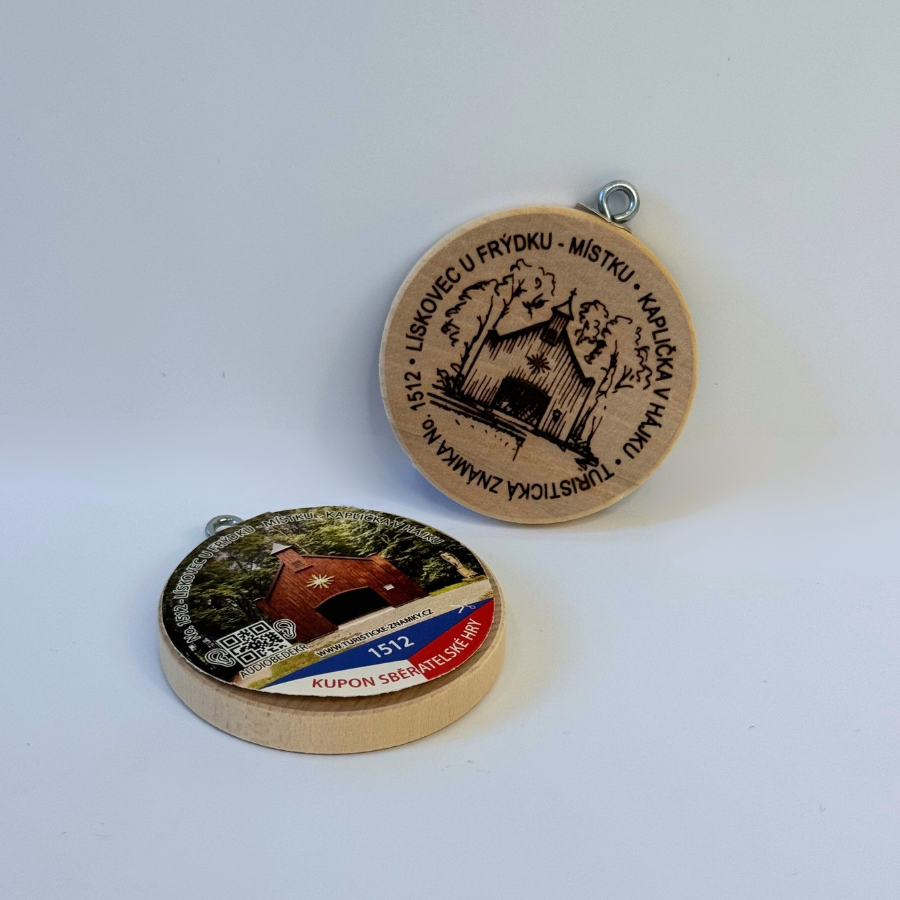 Turistická známka - Kaplička v Hájku No. 1512